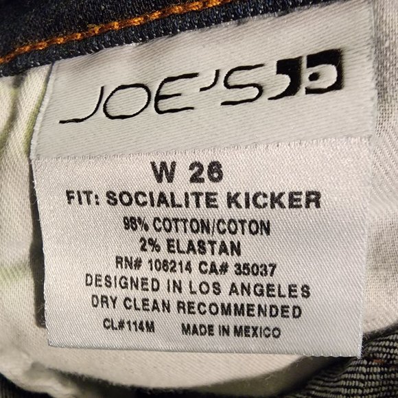 JOE'S JEAN'S (26) "Socialite Kicker Cropped" Denim - Picture 5 of 5
